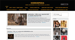 Desktop Screenshot of horrorpedia.com